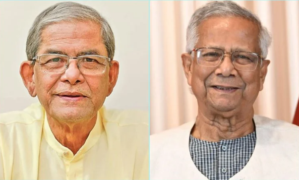 মির্জা ফখরুলকে রাষ্ট্রপতি নির্বাচিত হওয়ায় অভিনন্দন জানালেন অধ্যাপক ইউনূস